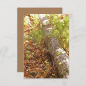 Woodsy Log Note Kaart Notitiekaartje (Voorkant / Achterkant)
