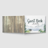 Woodsy Natuur Mountains Bruiloft Gastenboek (Volledig)