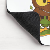 Woodsy Owl Geef een Hoot Over De Bos Arbor Dag Muismat (Hoek)
