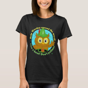 Woodsy Owl geeft een roet T-shirt