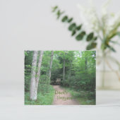 Woodsy Path Briefkaart (Staand voorkant)