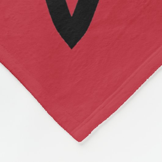 Woodsy Red en Black Pset Fleece Blanket Deken (Hoek)