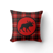 Woodsy Red Pset Moose Print