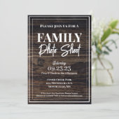 Woodsy & Rustic Family Photo Shoot Kaart (Staand voorkant)