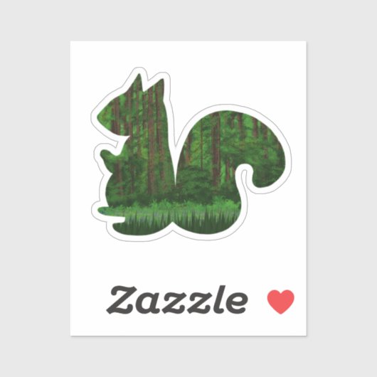 Woodsy Squirrel Sticker (Vel)