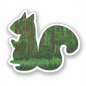 Woodsy Squirrel Sticker (Voorkant)