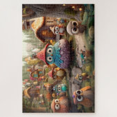 Woodsy Village. 30x20-inch 1014-jigzaapuzzel voor  Legpuzzel (Verticaal)