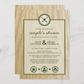Woodsy Wedding & Glamping Couple's Shower Kaart (Voorkant / Achterkant)