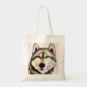Woodsy Wolf Head Tote Bag (Voorkant)