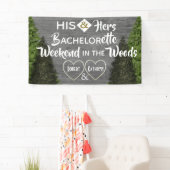 Woodsy Zijne & Hers Bachelorette Party Spandoek (Insitu)
