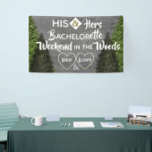 Woodsy Zijne & Hers Bachelorette Party Spandoek (Beurs)