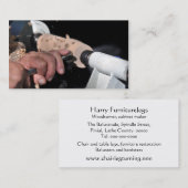 Woodturner in een la visitekaartje (Voorkant / Achterkant)