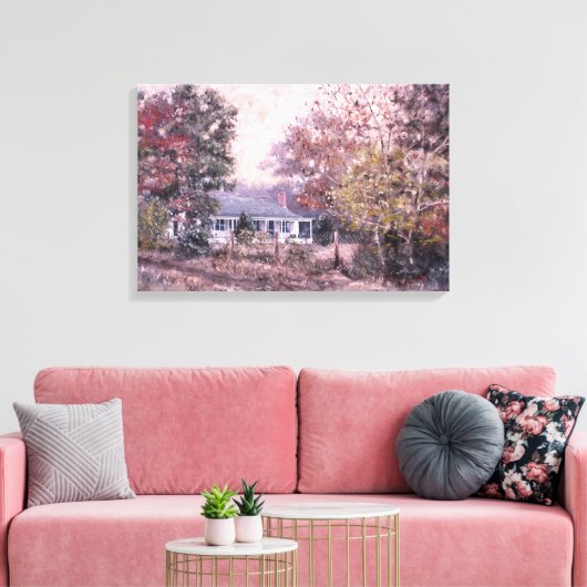 "Woodville Boerderij" van Max Greiner Jr. Canvas Afdruk (Insitu (Woonkamer))