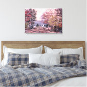 "Woodville Boerderij" van Max Greiner Jr. Canvas Afdruk (Insitu (Slaapkamer))