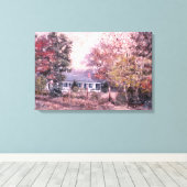 "Woodville Boerderij" van Max Greiner Jr. Canvas Afdruk (Insitu (Houten vloer))