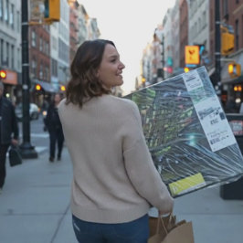 Woodward Ave. Detroit Canvas Afdruk