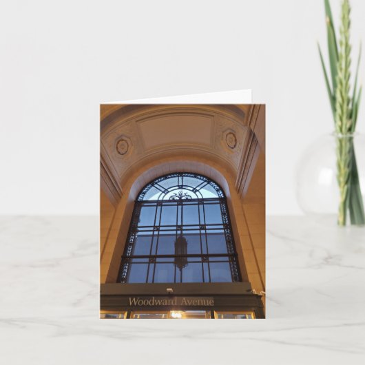 Woodward Ave, Detroit, Michigan Kaart (Voorkant)