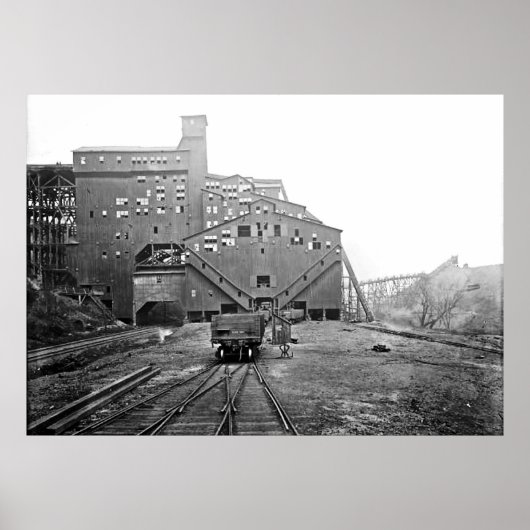 Woodward Coal Breaker Kingston Pa. Poster (Voorkant)