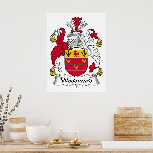 Woodward Family Crest Poster (Keuken)