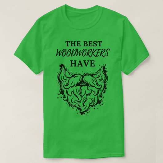 Woodwerker met Beard T-shirt (Design voorkant)