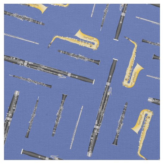 Woodwind Band Instruments Musician Blue Stof (Close Up)