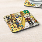 Woodwork Joinery Cats Bier Onderzetter (Linkerzijde)