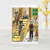 Woodwork Joinery Cats Kaart (Gele Bloem)