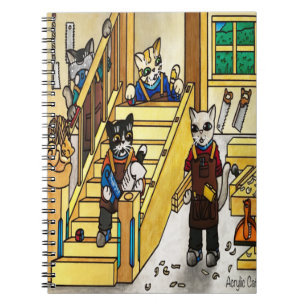 Woodwork Joinery Cats Notitieboek