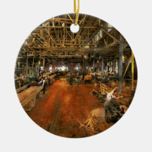 Woodworker - Board Stiff 1905 Keramisch Ornament