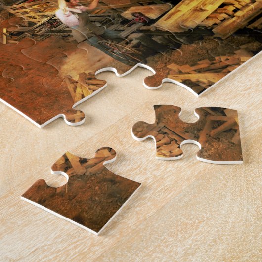 Woodworker - Board Stiff 1905 Legpuzzel (Zijkant)