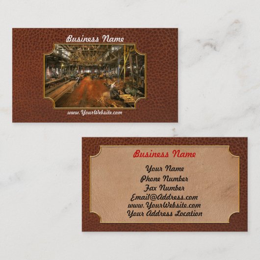 Woodworker - Board Stiff 1905 Visitekaartje (Voorkant / Achterkant)