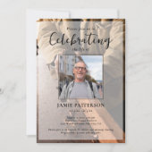 Woodworker Celebration of Life Photo Funeral Kaart (Voorkant)