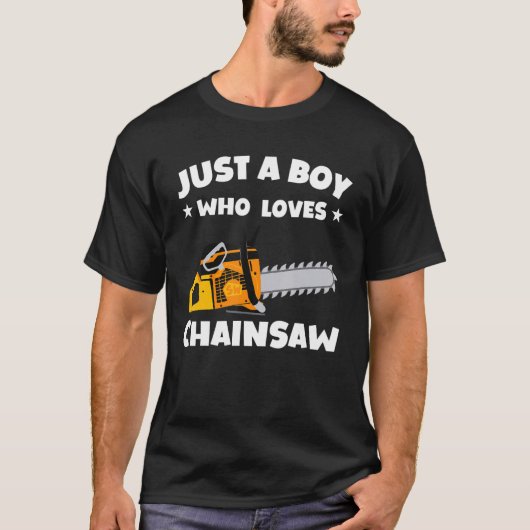 Woodworker Chainsaw Tree Cutter  Mens Kids T-shirt (Voorkant)