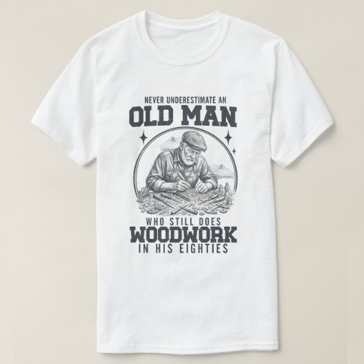 Woodworker Daily Commute Coffee – Funny Carpenter  T-shirt (Design voorkant)