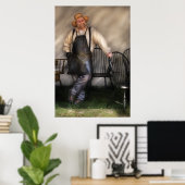 Woodworker - De Stoel Maker Poster (Thuiskantoor)