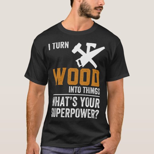 Woodworker Funny Gift Idea chef (mannelijk kok) T-shirt (Voorkant)