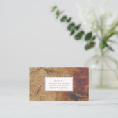 Woodworker Rustic Wood Business Card Visitekaartje (Staand voorkant)