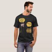Woodworking Ae Wood ecavator boy astronaut verjaar T-shirt (Voorkant volledig)