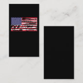 Woodworking American Flag Carpenter Tools Craftsma Visitekaartje (Voorkant / Achterkant)