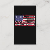 Woodworking American Flag Carpenter Tools Craftsma Visitekaartje (Voorkant)