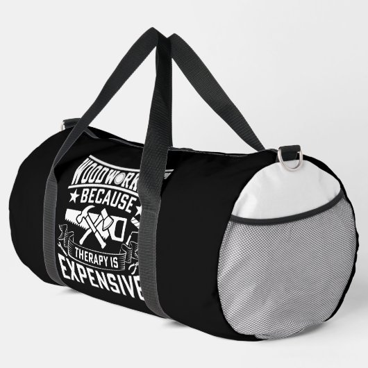 Woodworking Because Therapy Expensive Plunjezak (Rechterhoek)