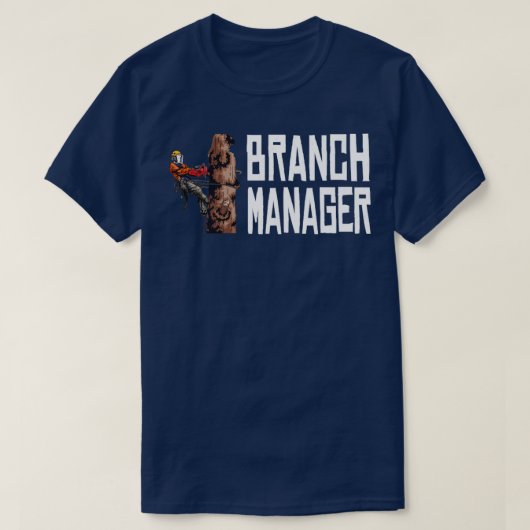 Woodworking Branch Manager Lumberjack T-shirt (Design voorkant)