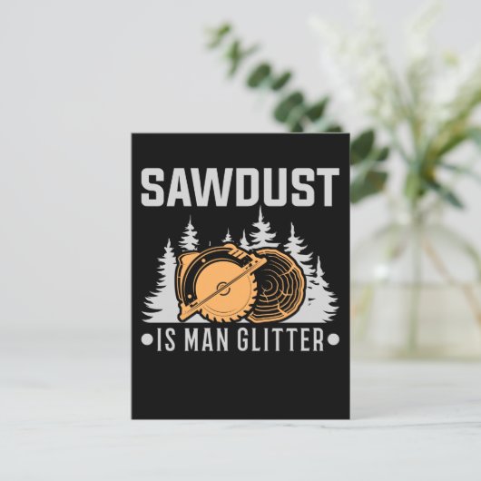 Woodworking Carpenter Dad Craftsman Funny Briefkaart (Staand voorkant)