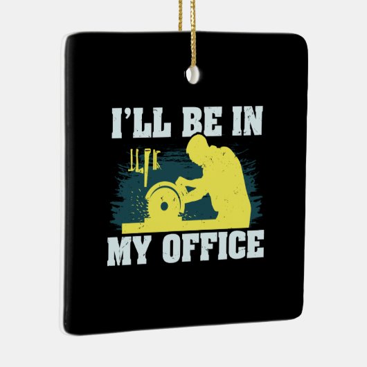 Woodworking Carpenter Gift Keramisch Ornament (Rechts)