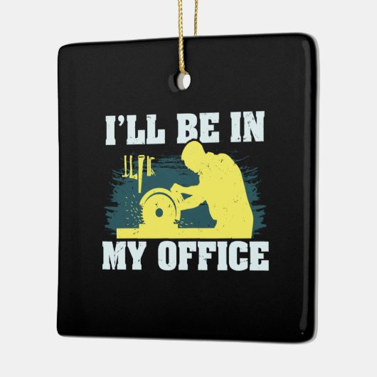 Woodworking Carpenter Gift Keramisch Ornament (Links)