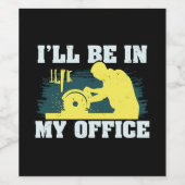 Woodworking Carpenter Gift Wijn Etiket (Enkel label)