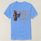 Woodworking Dont Worry I Hugged it First Lumberjac T-shirt (Design voorkant)