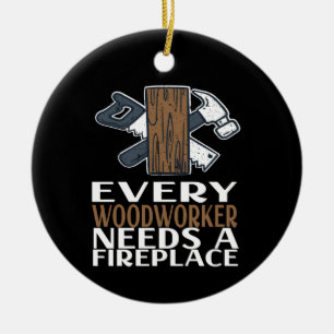 Woodworking Gift Keramisch Ornament