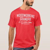 Woodworking Grandpa Mannen Basic T-Shirt (Voorkant)