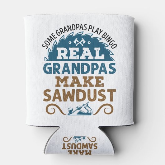 Woodworking Grandpa Real Grandpas Make Sawsel Blikjeskoeler (Achterkant)